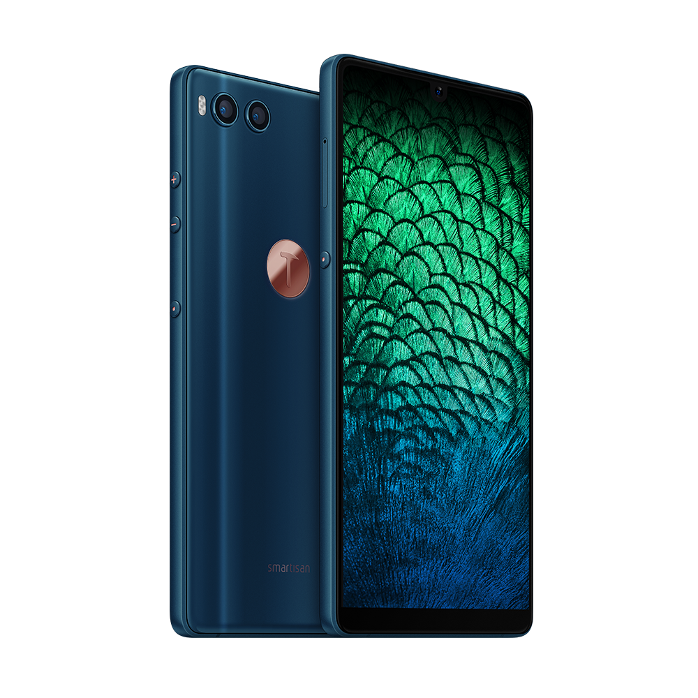 Smartisan R1 in peacock blue Smartisan R1